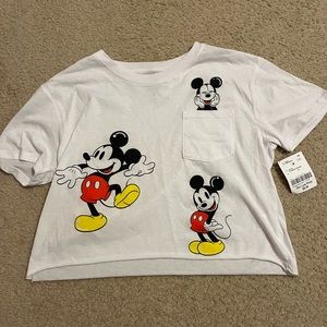 mickey mouse crop tee